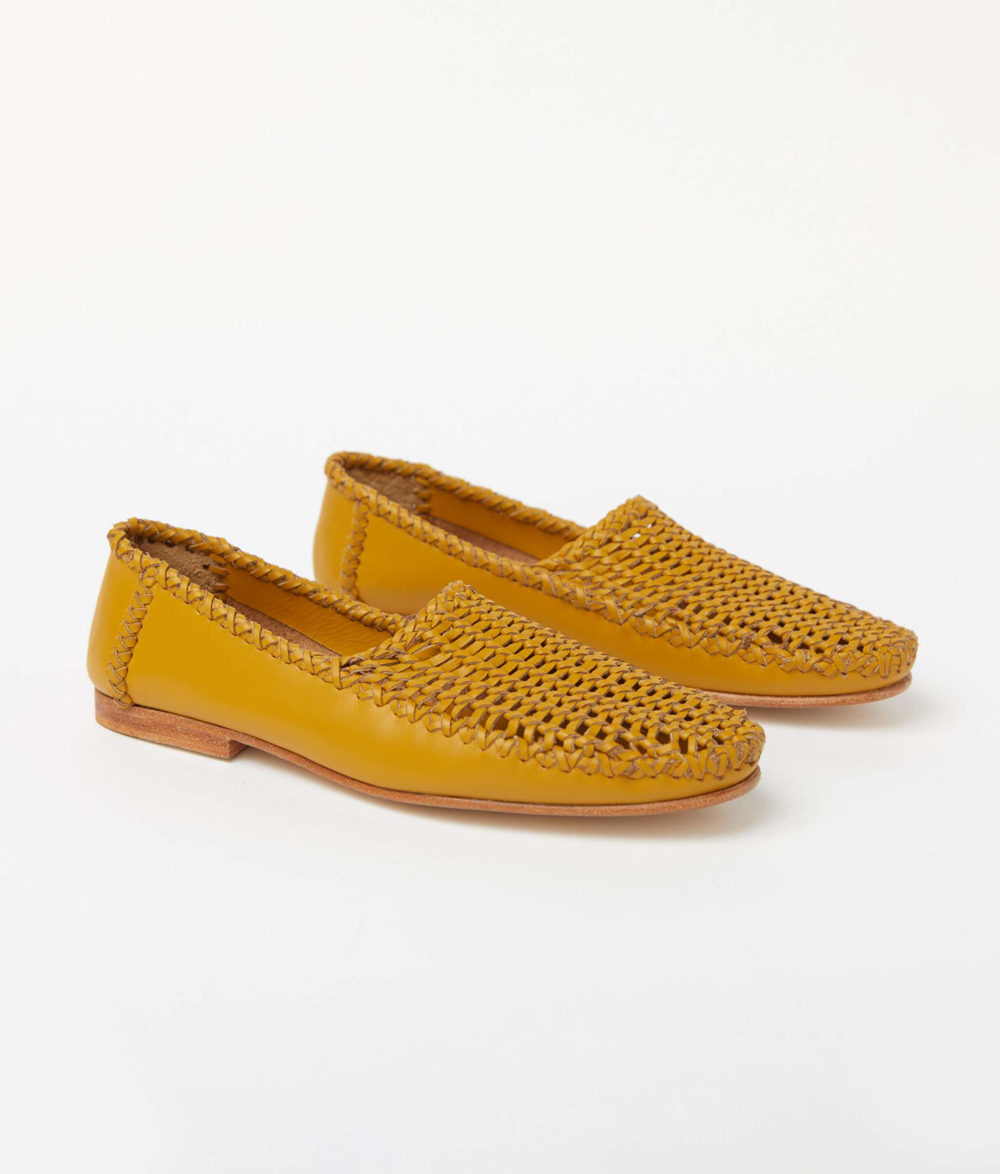 The Romy Loafer | Mustard Leather â Christy Dawn