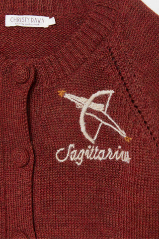 The Astral Cardigan | Sagittarius Garnet