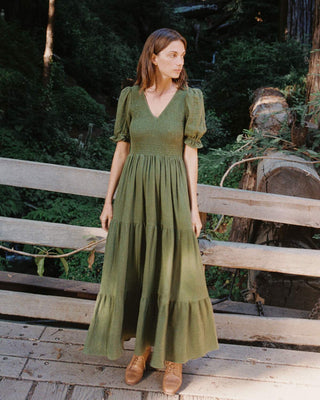 The Brooklyn Dress | Forest Gauze