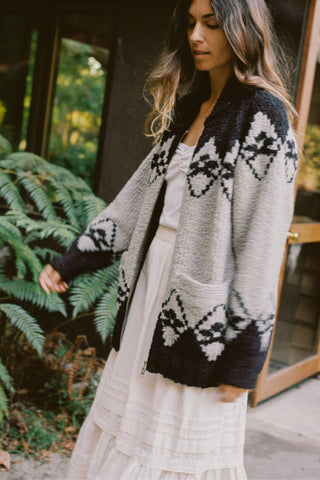 The Vytas Cardigan | Pewter