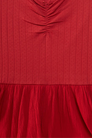 The Ramona Dress Extended | Crimson