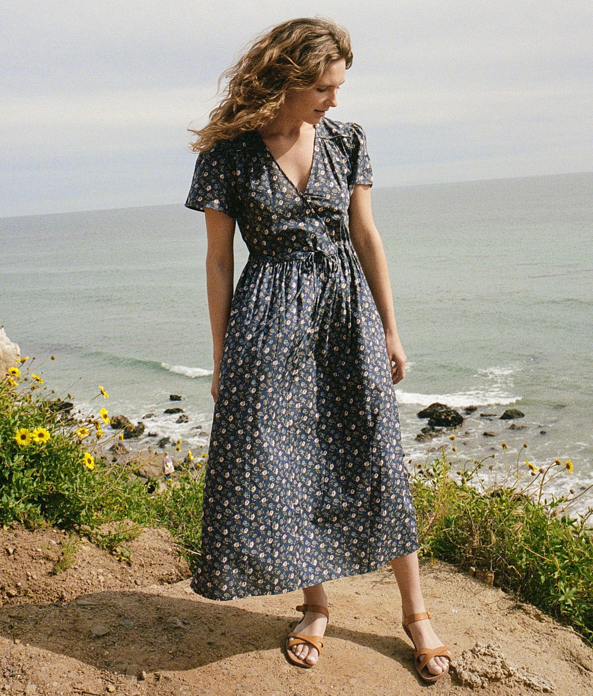 Prairie Dress in Oat Linen – Field Day