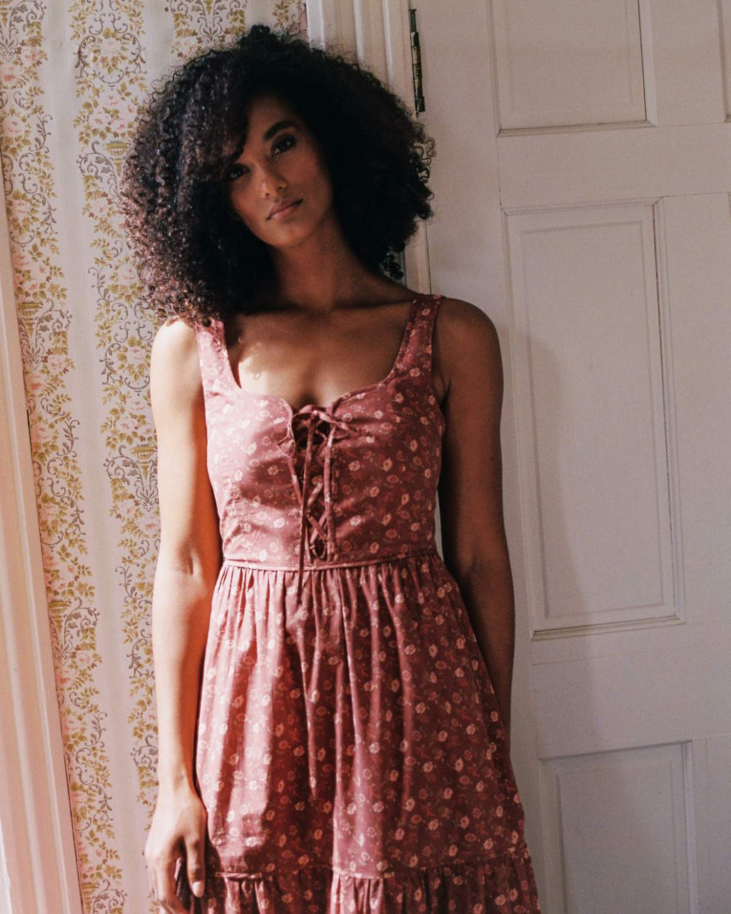 The Adele Dress | Oat Straw Red – Christy Dawn