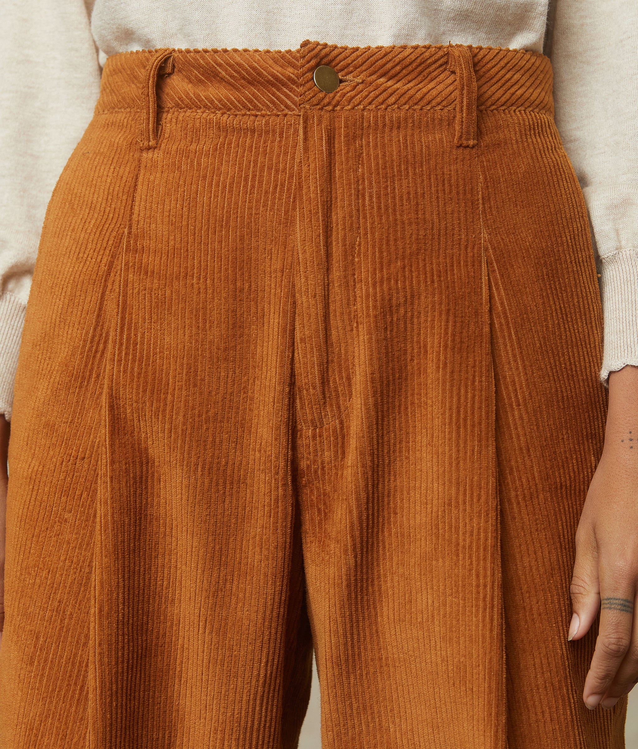 The Allison Pant | Cognac Corduroy – Christy Dawn