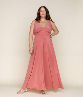 The Angelica Dress | Dusty Rose Silk Christy Dawn The Angelica Dress | Dusty Rose Silk Christy Dawn