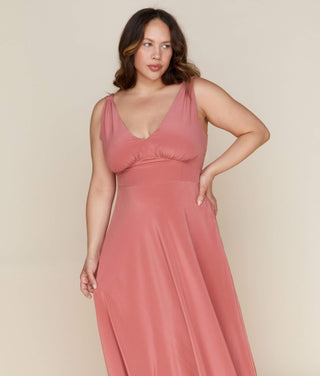 The Angelica Dress | Dusty Rose Silk