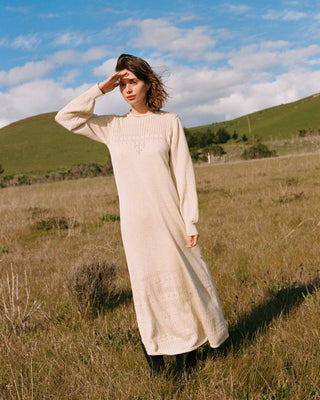 The Ashton Sweater Dress | Natural Pointelle