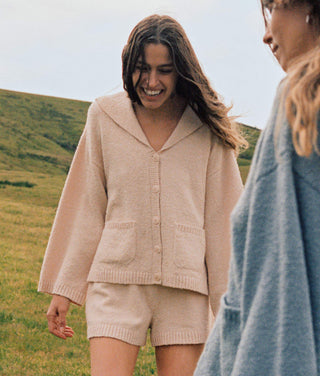 The Aura Sweater | Linen Boucle