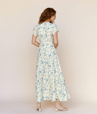 The Autumn Dress In Lilies In Bloom Silk, Size Small The Autumn Dress In Lilies In Bloom Silk, Size Small