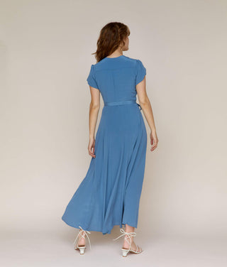The Autumn Dress in Ocean Silk, Size Large | ANTELIZA The Autumn Dress in Ocean Silk, Size Large | ANTELIZA