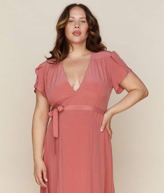 The Autumn Dress | Dusty Rose Silk Christy Dawn The Autumn Dress | Dusty Rose Silk Christy Dawn