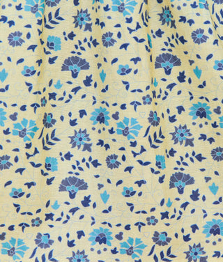The Basil Dress Petites | Larkspur Ditsy Field Silk-Cotton