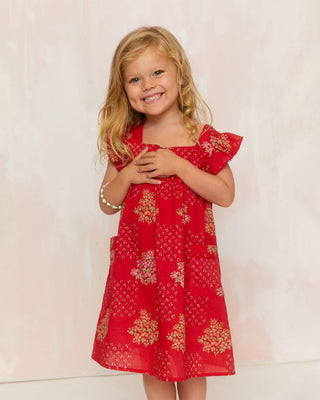 The Bennet Dress Kids | Crimson Bouquet