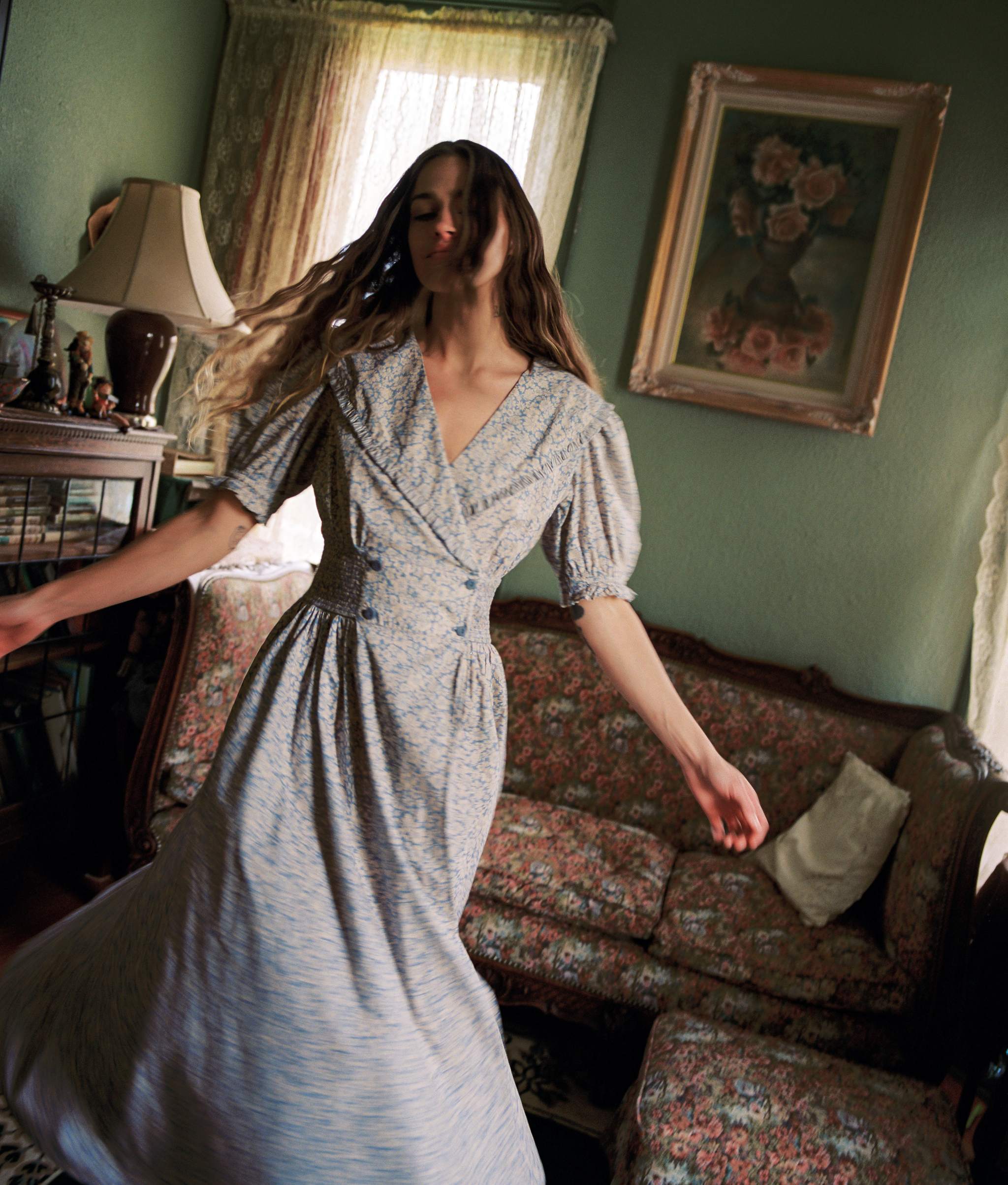 The Liliana Dress | Daisy Blue – Christy Dawn