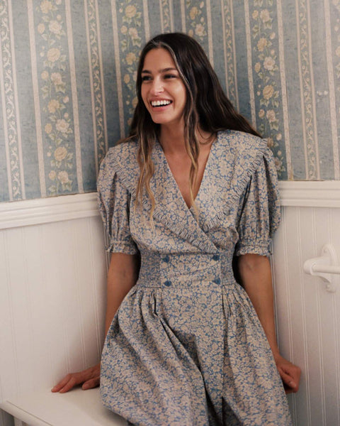 The Liliana Dress | Daisy Blue – Christy Dawn