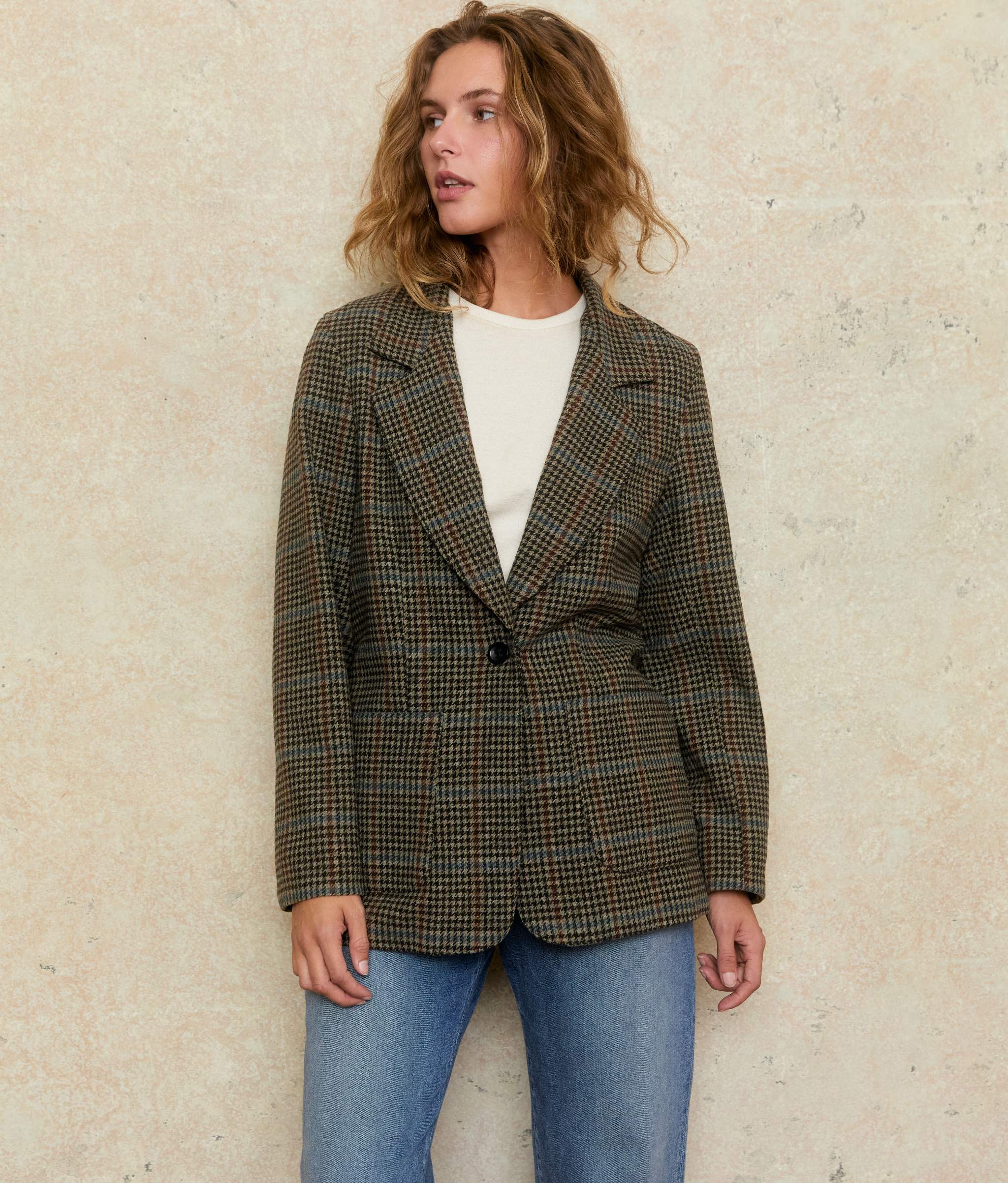 The Rue Blazer | Houndstooth